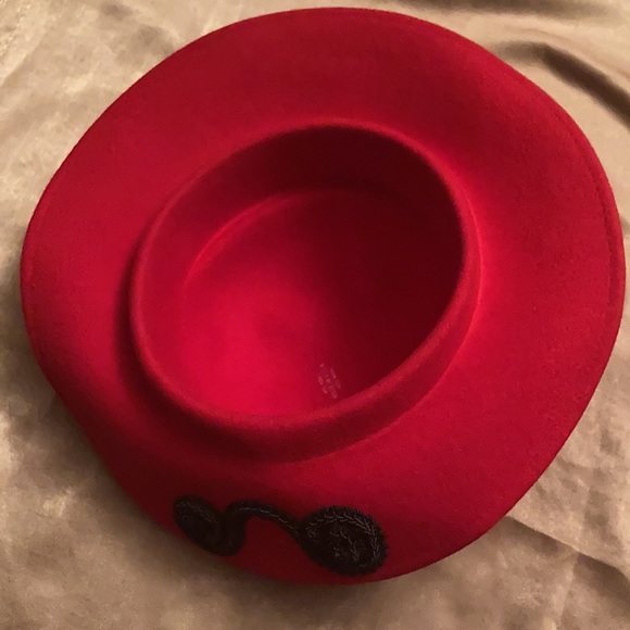 Vintage 100% Wool Red Hat - Picture 5 of 11